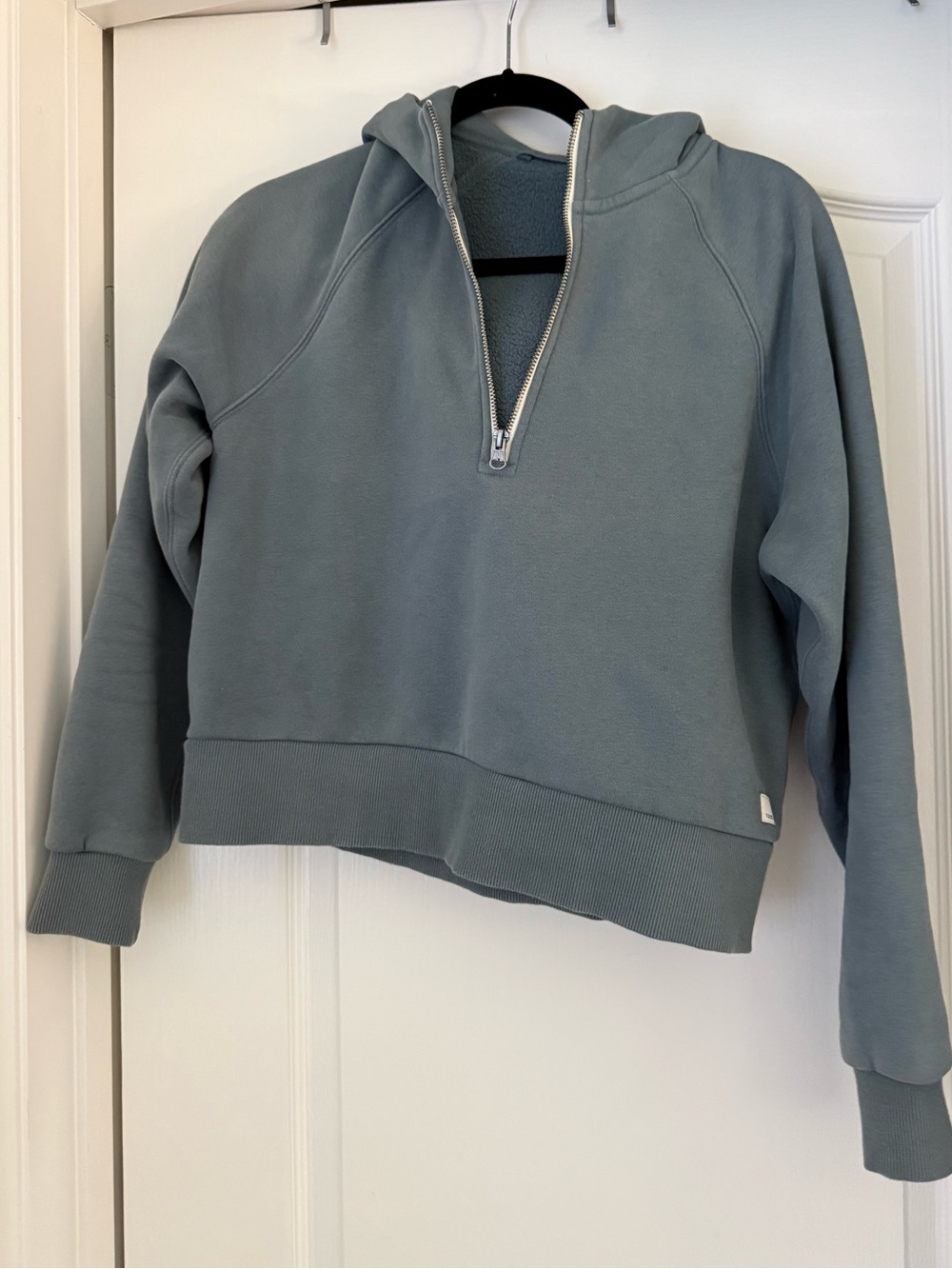 Vuori Restore Half-Zip Hoodie - Smoke Blue